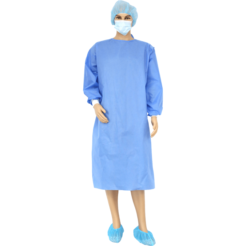 Blue disposable normal operating gown